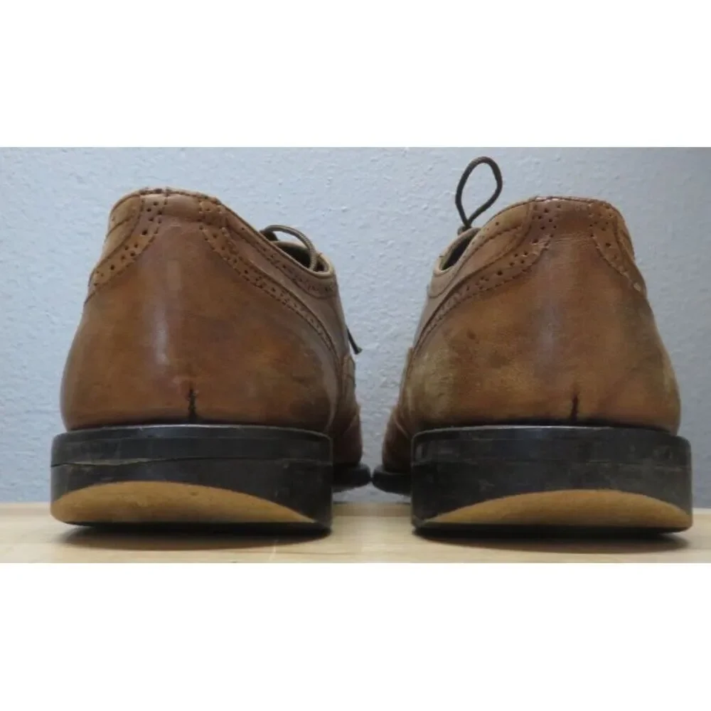 Mens To Boot New York Brogue Leather Dress Shoes‎ Italy Brown Wing Tip Size 11